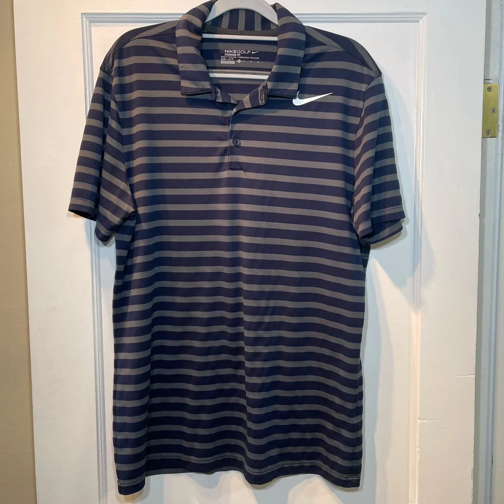 Nike Golf Polo. Like new Medium Green/Blue - Picture 1 of 3
